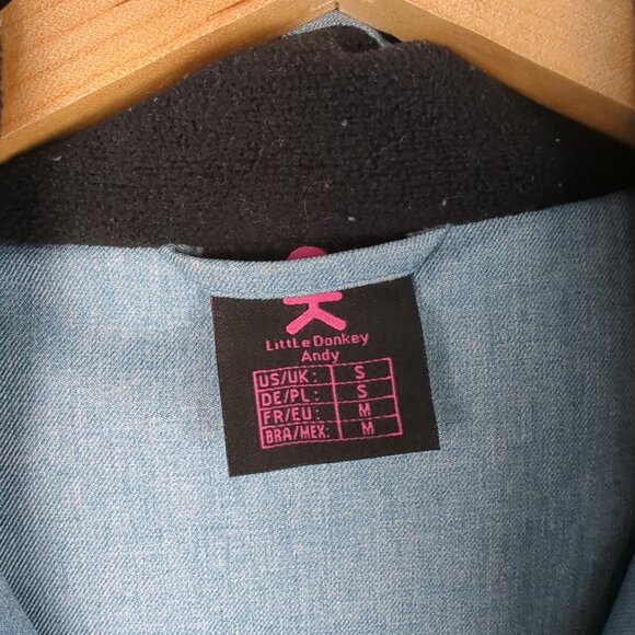 Little Donkey Andy Blue Ski Jacket with Removable Hood - Picture 2 of 10